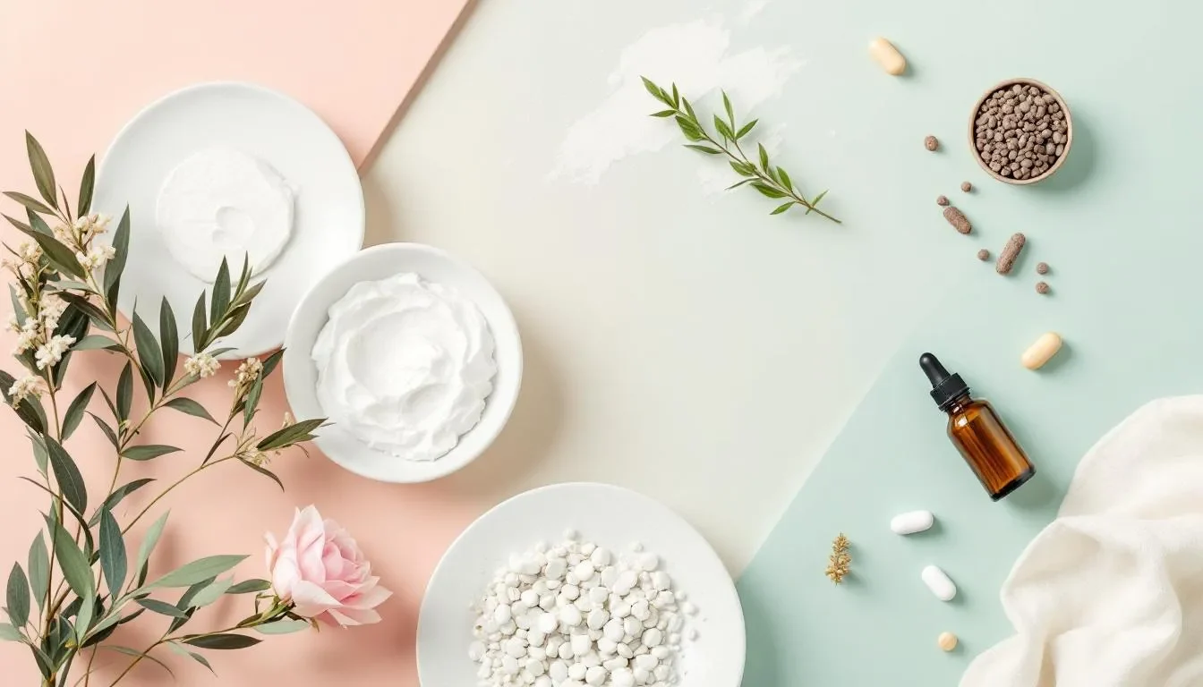 Soluzioni cosmetiche per la cura dei capelli.