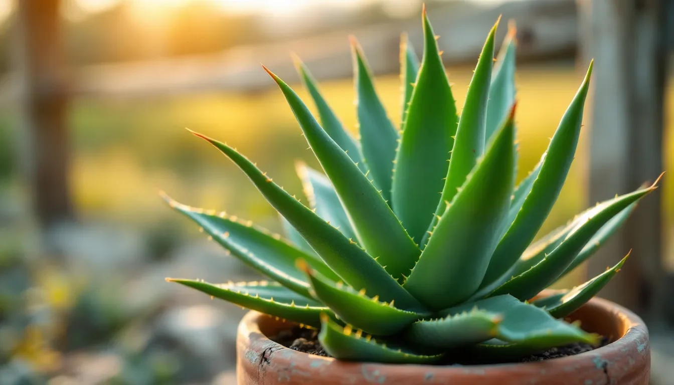 Aloe vera, una pianta utilizzata per infoltire i capelli in modo naturale.