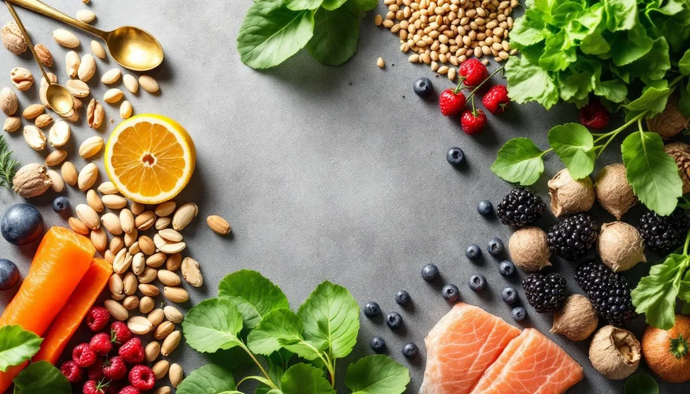 Alcuni alimenti che offrono le vitamine necessarie per infoltire i capelli.