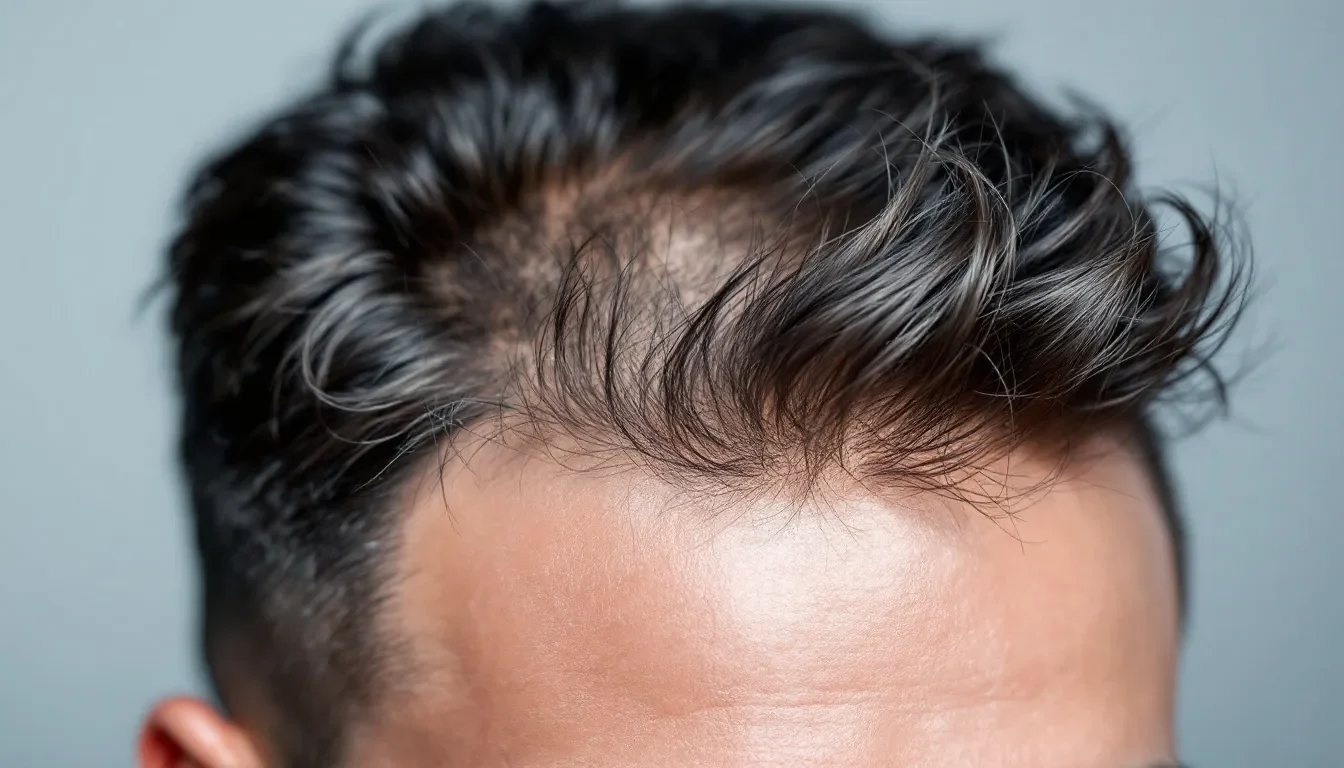 Immagine che rappresenta le cause del diradamento dei capelli nell'uomo.